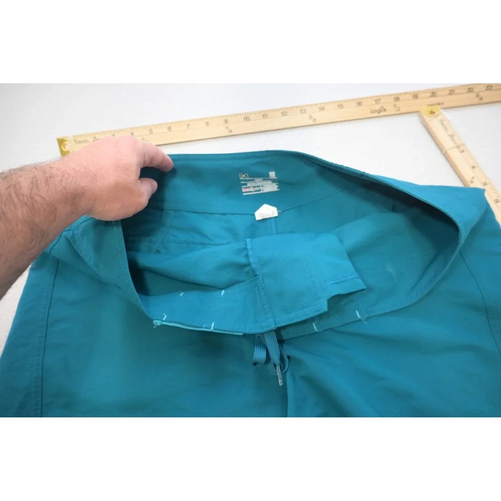 Under Armour Board Shorts Mens 36 Teal HeatGear‎ Lace Up Swim Trunks Excellent